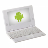 Netbook Branco com Android Tela de 7 Polegadas