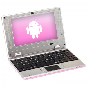 Netbook Rosa 7 Polegadas com Android